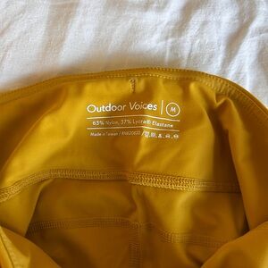 Outdoor Voices Mustard leggings